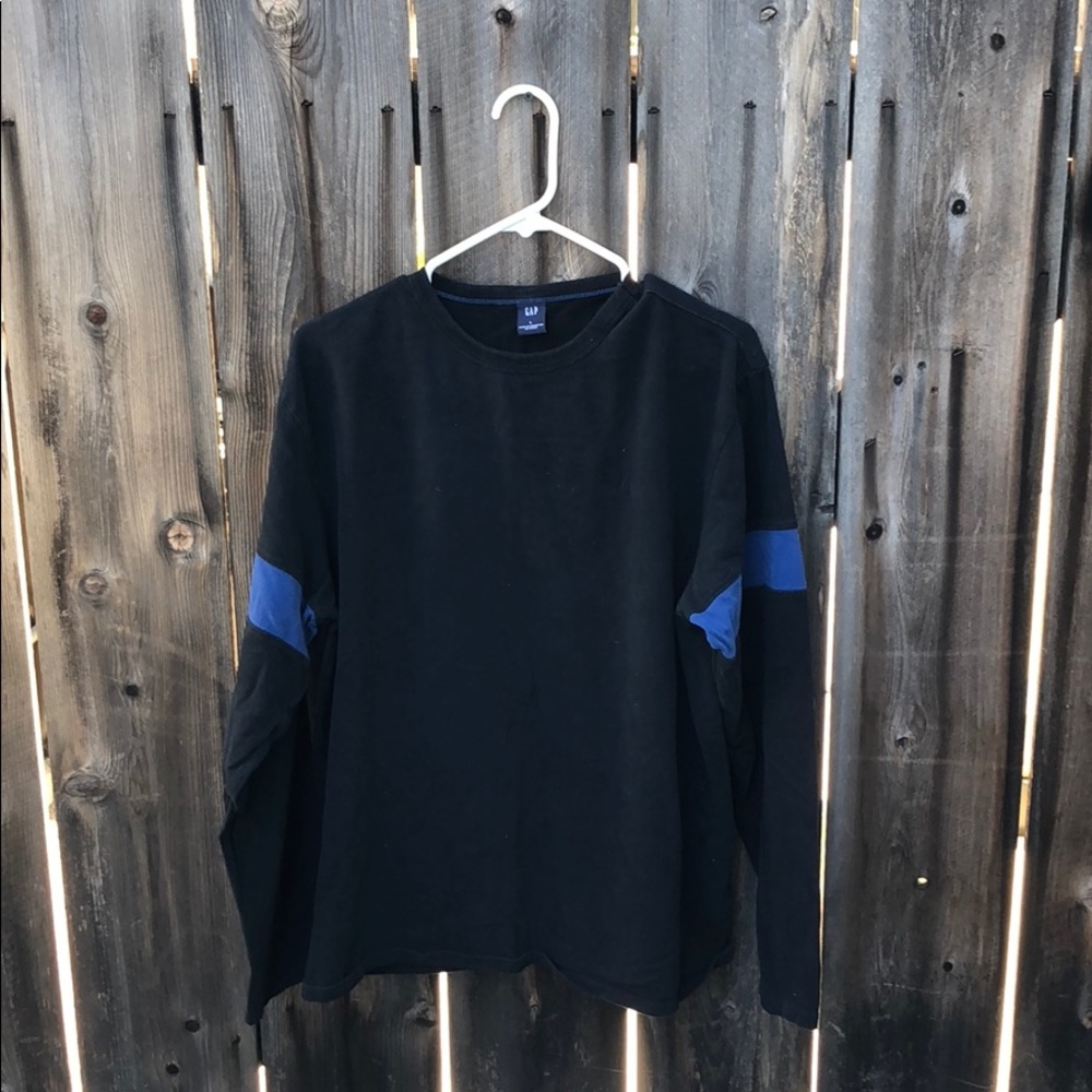 GAP Blue Arm Stripe Sweatshirt - L